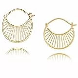 Pernille Corydon Daylight Creolen Gold - Ø22 mm Damen Ohrringe rund Silber 925 18k vergoldet - E571g