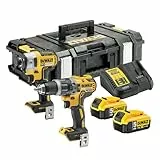 DEWALT 18V Akku-Kombopack – Schlagbohrschrauber DCD796 & Schlagschrauber DCF887, 2x 5,0Ah Li-Ion Akku, Schnellladegerät, Tough Box