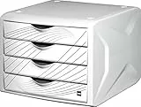 helit H6129505 - Schubladenbox „the chameleon“, 4 Schubladen, white queen, weiß