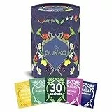 Pukka Bio Tee Geschenkset, Tee Dose 'Lieblingstee', Manuka Honignote, Matcha Tee, Morning Berry, Pfefferminztee, Geschenkidee, 5 Varianten, 30 Teebeutel