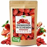 EWL Naturprodukte gefriergetrocknete Erdbeeren 125g, vegan, Erdbeeren gefriergetrocknet in Deutschland abgefüllt