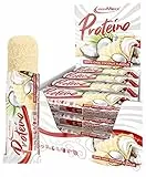 IronMaxx Proteino Proteinriegel 12x30g - White Choc Coconut | High Protein Bar mit cremiger Füllung auf Waffelbasis | Zuckerreduziert glutenfrei palmölfrei Fitness Snack