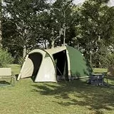 Runheo Kuppelzelt Grün 384 x 254 x 170 cm, wasserdicht, Winddicht, leicht mit Luftöffnung, 6-Personen, inklusive Tragetasche, ideal für Camping, Trekking, Strand und Outdoor-Abenteuer