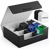 Mlikero Sammelkarten-Aufbewahrungsbox für 1800+ Karten, Magnetische Karten Deck-Box passend für MTG und Sports Karten, Premium Commander Karten Deck-Box mit 10 kompatiblen Kartenteilern