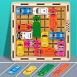 Mystooy Parkspiele, Auto Spielzeug Stauspiel Logikspiel mit 120 Levels, Denken Logik Puzzle Spiele ab 3 4 5 6 7 8 Jahren, Brettspiele Kinderspielzeug Familienspiel Reisespiel für Jungen Mädchen