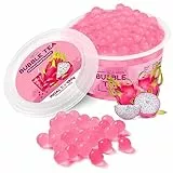 He-Ju Bubble Tea Perlen DRACHENFRUCHT 490 GRAMM vegan, glutenfrei, gelatinefrei, Boba Fruchtperlen Dragonfruit