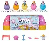 Hatchimals Alive Eierkarton Spielset - mit 5 selbstschlüpfenden Eiern, insgesamt 6 niedlichen Tierfiguren sowie 11 Accessoires für fantasievollen Spielspaß, für Kinder ab 3 Jahren