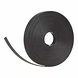 Magnetband (Nicht Selbstklebend) um Linien auf Whiteboard zu erstellen (Schwarz 5m Länge 10 mm Breite) für Magnettafeln, Kühlschränke, Plantafeln und Whiteboards - Whiteboard Tape