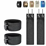 Taktischer Metallhaken-Gürtel Mit Elastischem Band, Verstellbarer Seitengürtel, Unisex Hüftgurt Haken(Black-4PCS)