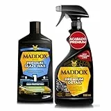 Maddox Detail Schutz- und Glanz-Set für Auto, Armaturenbrett- und Carnaubawachs für den Außenbereich, Pflege und Glanz des Fahrzeuglacks, Premium-Detail + Premium Glaze Wax