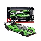 Bburago - Lamborghini SC63 LMDh - Realistisches Automodell im Maßstab 1:43, Diecast Replica mit offizieller Lamborghini Lizenz, empfohlenes Alter 14+ Jahre