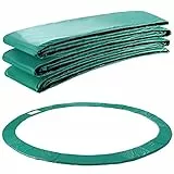 Arebos Trampolin Randabdeckung Federschutz Ø 487 cm | Trampolin Randschutz | Trampolinzubehör aus PVC und PE | Reißfest | Federabdeckung 100% UV-beständig & wasserabweisend | Grün