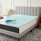 Lucid 2 Inch Zoned Gel Memory Foam Mattress Topper Matratzenauflage, Schaumstoff, Twin