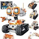 MOJINO Roboter Spielzeug ab 6 7 8 9 10 11 12+ Jahre Junge, 4 in 1 Technik ab 6-12+ Jahre Jungen Roboter Kinder App-Fernsteuerung Geschenk für Kinder ab 6-12+ Jahre Jungen Mädchen