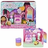 DREAMWORKS GABBY'S DOLLHOUSE - Deluxe Raum, Sweet Dreams, Schlafzimmer mit Kuschelkatze (engl. Pillow Cat), 3 Möbelstücken und 2 Überraschungsboxen mit Zubehörteilen, geeignet für Kinder ab 3 Jahren