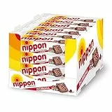 Nippon Puffreis mit Milch Schokolade 200g im 24er Pack – Knuspriger Puffreis und Cerealien umhüllt in feinster Milchschokolade (24 x 200g)
