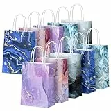 BBLIKE Papiertüten mit Henkel - 10 Stück Geschenktüten Kraftpapiertüten mit Henkel Mehrere Farben Mitgebsel Tüten Set Geeignet für Hochzeit, Geburtstag, Partyzubehör und Geschenke