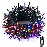 NEXVIN LED Lichterkette Weihnachtsbeleuchtung, 20M 200 LED Lichterkette Weihnachtsbaum Bunt Wasserdicht Erweiterbar mit 12 Modi & Timer für Weihnachten Innen Außen Deko