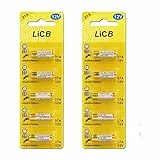 LiCB 10 Stück 27A 12V Alkaline Batterie, V27A LR27A MN27 L828 A27 12V Batterie 3 Jahre Lagerfähigkeit 100% Voll Garantie