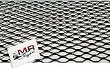 MR-Style Alu Renngitter | Grillgitter | Racegitter | Streckgitter, 100 x 33cm schwarz | TUNING | STYLING | das Qualitativ hochwertige Gitter (6mm x 12mm)