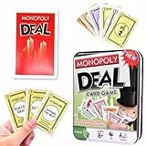 Brettspiele Monopolly-Deal Kartenspiel Schnelles Spiel Monopoly-Deal Kartenspiel für Kinder und Familien mit 110 Karten Familien Spielablauf, ab 8Jahren(A)