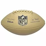 Wilson American Football NFL DUKE METALLIC EDITION, Mischleder, Offizielle Größe, Gold, WTF1826XB