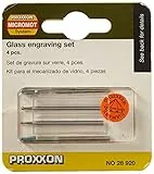 PROXXON 28920 Werkzeugsatz zur Glasbearbeitung / Glasgravur 4-teilig