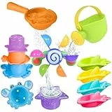 Komicea Badewannenspielzeug, Badespielzeug Baby ab 1 2 3 4 Jahr, Wasserspielzeug Kinder, 10er Set Pool Planschbecken Spielzeug Schwimmbad Wasserspielzeug Outdoor, Geschenk für Jungen & Mädchen