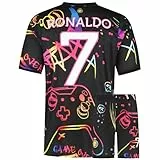 Al-NASSR Fußball Trikot Set - Gaming Trikot Set - Jungen - Sportsachen - Geschenk - Sport t Shirt - Sportbekleidung - Größe 164