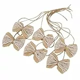 FTVOGUE 6pcs in Spitze Spitze Arpillera Dekorative Klebeband für Hochzeiten der Hausdekoration zu Hause, Handgefertigte Ornamente mit Drahtlinks