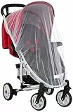 hauck Universal Baby Insektenschutz Protect Me 100 x 50 x 0,5 cm für Babyschale, Kinderwagen, Buggy, Babybett, Kinderreisebett, Laufgitter, Atmungsaktiver Feinmaschiger Stoff, Elastischer Bund (Weiß)