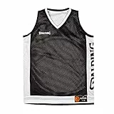 Spalding Herren Basketball Tank Top Schwarz Weiß M Mehrfarbiges Design Reversibel Ärmellos Lockere Passform Herbst/Winter