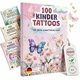 EULENTALER® Kindertattoos I 100x hautfreundliche Klebetattoos mit schönen Schmetterling Motiven I Von Pädagogen empfohlen [Dermatest: Sehr Gut] Made in Germany I Mitgebsel Kindergeburtstag Mädchen