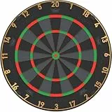 Bull's Advantage Black Dartboard – Offizielles Turnier Steeldart Board, Schwarzes Sisal Profi Dartboard, Ultra Haltbar