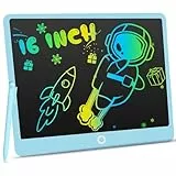 LEYAOYAO LCD Schreibtablett, 16-Zoll zeichentablett, farbenfrohes Zeichentafeln für Kinder, Auto-Reise-Schulspiele, 3-8 Geburtstagsgeschenk für Mädchen und Jungen(Grün)
