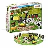 CRAZE Adventskalender Kinder CLAAS Spielzeug Adventskalender Jungen mit Bauernhof Figuren und Traktor , 24 Überraschungen für Kinder ab 3 Jahre