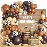 Bauernhof Geburtstags Luftballons Girlande Western Geburtstags Dekorationen für Cow Motto Partys