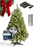 Weihnachtsbaum mit Beleuchtung 120 cm - Praktisch, Preiswert, Festlich - Mehr Glanz zur Weihnachtszeit mit künstlichem Weihnachtsbaum, Tannenbaum künstlich – 10 Jahre Garantie aus 4smile