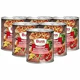 Buss Rustikale Gerichte - Nudeltopf nach ungarischer Art mit Paprika und Schweinefleisch - Lang haltbare Fertiggerichte zum schnellen Aufwärmen in Mikrowelle & Topf - 6 x 800g