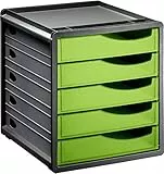 Rotho Spacebox Schubladenbox/Bürobox mit 5 Schüben, Kunststoff