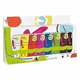 KREUL 43360 - Kids Art Kinder-Künstlerfarbe, 8 brillante Bastelfarben in je 20 ml Tuben, vegan, trocknet schnell, für Kinder ab 6 Jahren