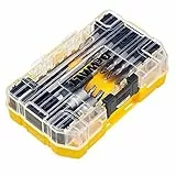 Dewalt Bit Set DT70702-QZ, 40 teiliges Schrauberbit-Set, Kreuzschlitz, Phillips, Pozi, Torx und Bithalter, in Tough Case Aufbewahrungsbox