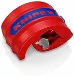 KNIPEX BiX Schneider für Kunststoffrohre und Dichthülsen, 20-50 mm, trennt spanlos, incl. 2 Ersatzklingen, Rohrschneider, 90 22 10 BK