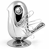 Alessi RT01 Magnetischspender für Büroklammern,Ã˜ 9,5cm, H 10,5cm, Silver