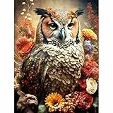 Huacan Diamond Painting Erwachsene Eule Diamant Paintings Bilder Voll Eckige Steine Diamante Malerei Stickerei für Home Wall Decor 30x40cm