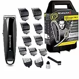 Remington Haarschneidemaschine Profi Indestructible (schlagfestes Polycarbonat-Gehäuse, 7,4V Friseur - Motor, 11 Aufsteckkämme, Netz-/Akkubetrieb, Aufbewahrungskoffer, Lithium) Haarschneider HC5880