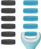 11 PCS Stück Hornhautentferner Ersatzrollen Kompatibel mit Scholl Velvet Smooth,nklusive 6 extra groben und 5 regulären groben Ersatzköpfen