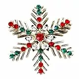 TENDYCOCO Feiertag Weihnachten Weihnachten Schneeflocke Brosche Pin Schmuck für Weihnachtsfeier Kleid Dekorationen
