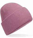 Hatstar Warme Damen Beanie Mütze | Herren Grobstrick Wintermütze | Wollmütze Strickmütze | Unisex für Damen und Herren | Weich und Dick (Dusty Purple)