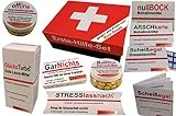 quacksalberei Erste Hilfe Sanikasten fürs Büro, Witziges Geschenkset, 10-teilig